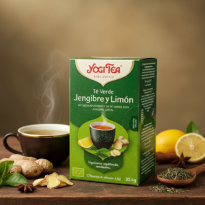 YOGITEA TE VERDE JENGIBRE Y LIMON